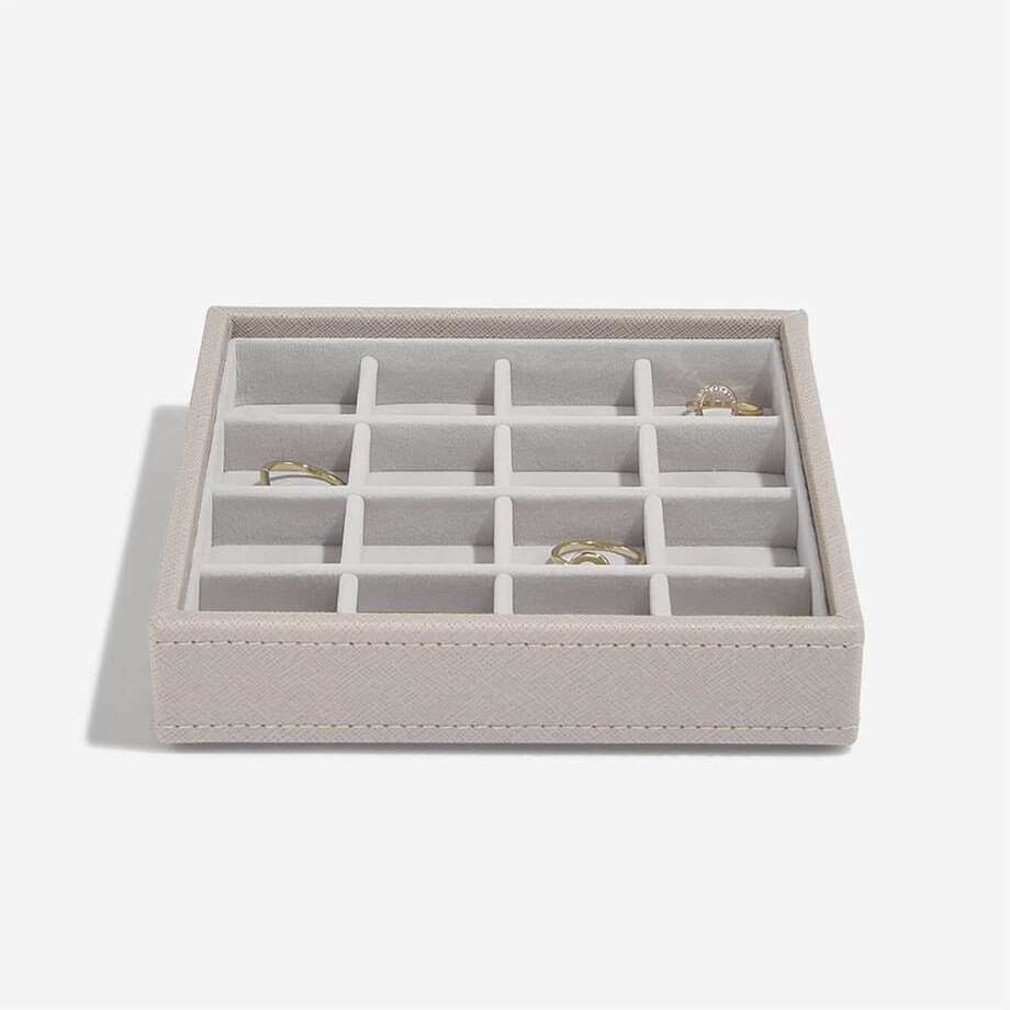 Szkatułka na charmsy Stackers 16 komorowa taupe