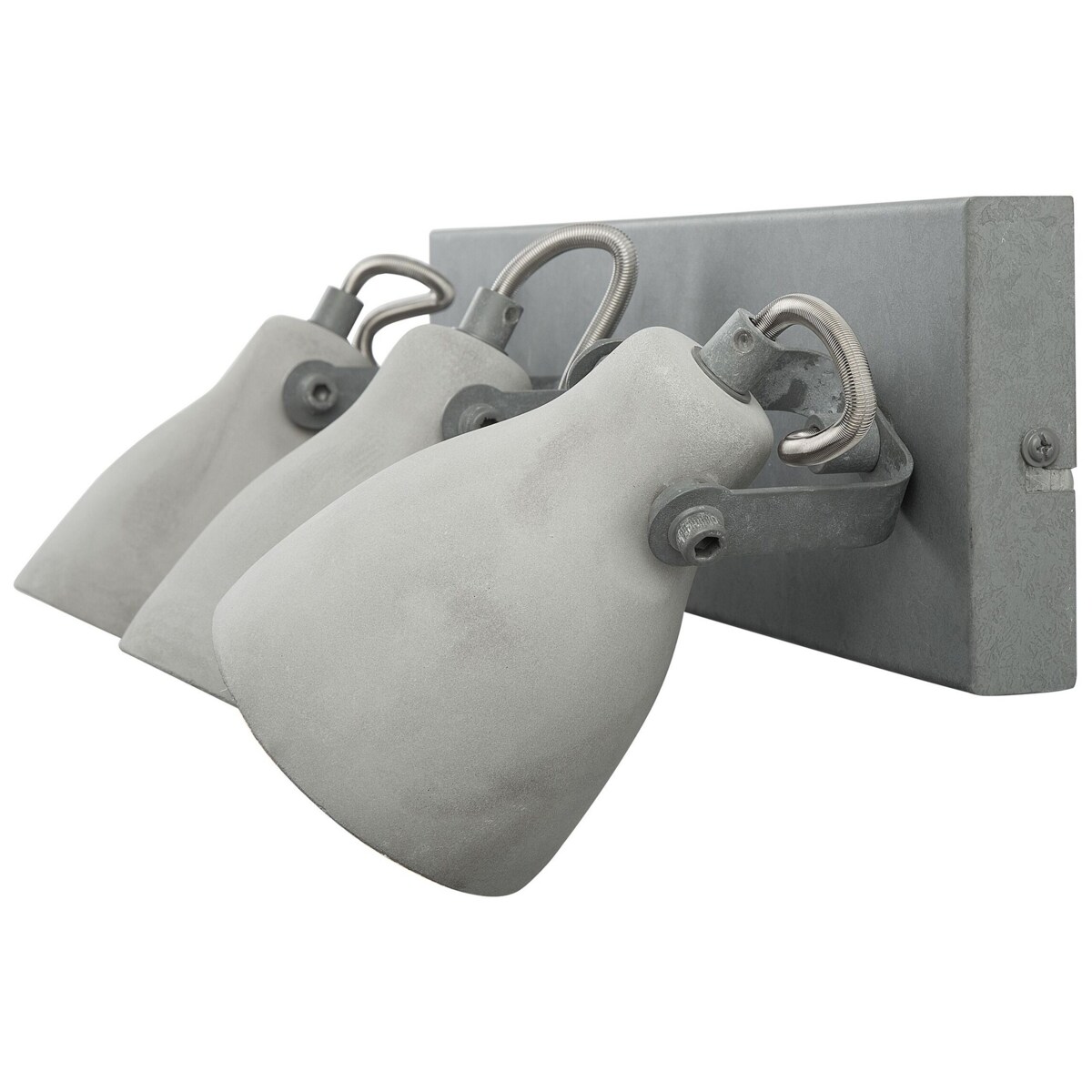 Lampa ścienna 3-punktowa betonowa szara MISTAGO