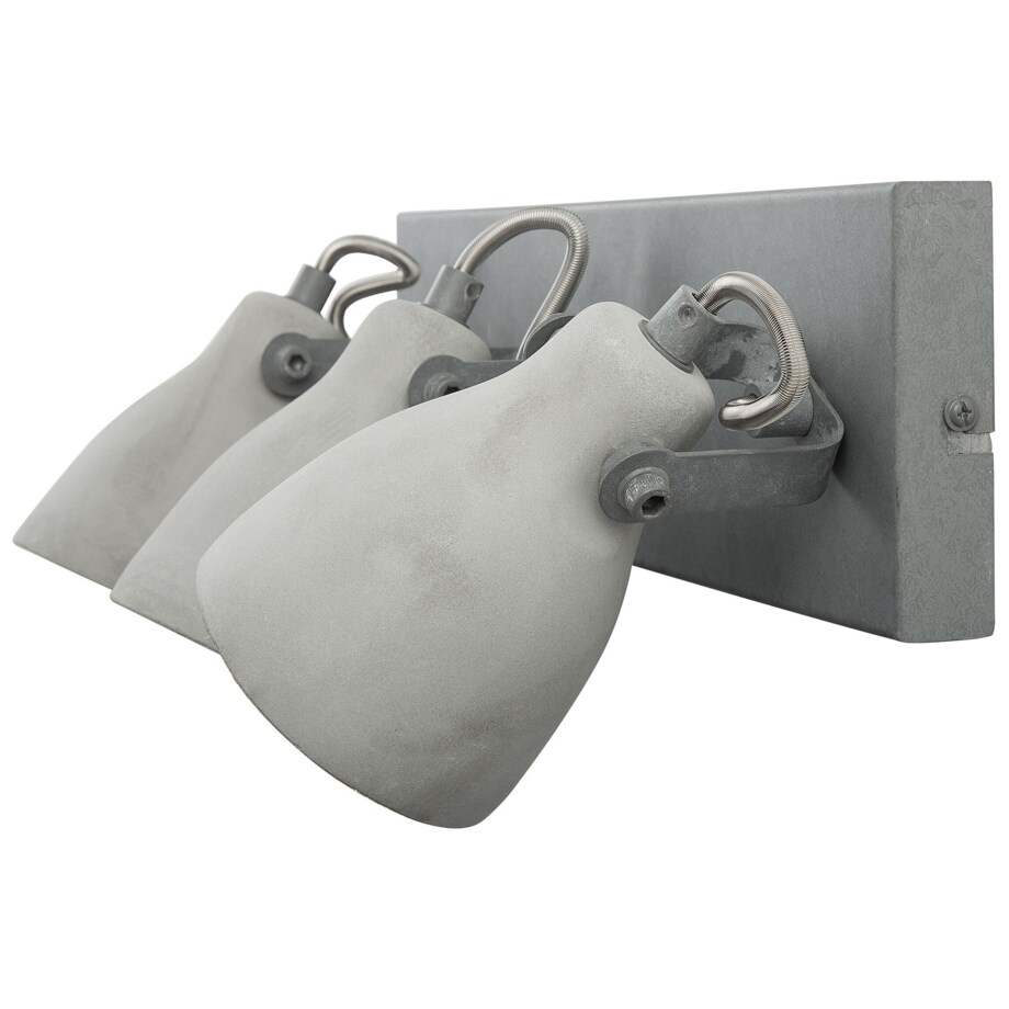 Lampa ścienna 3-punktowa betonowa szara MISTAGO