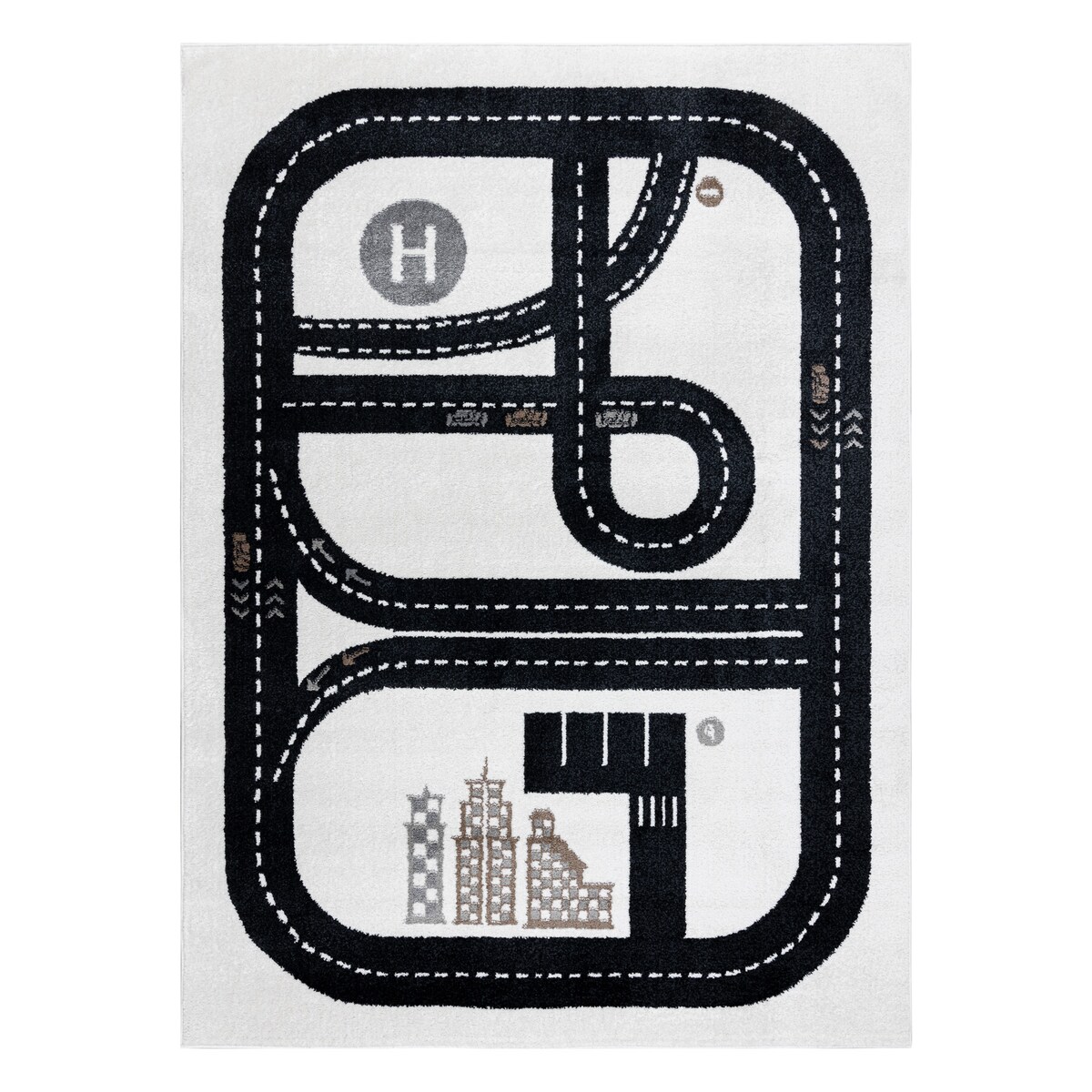 Dywan FUN Track dla dzieci, ulica, miasto 120x170 cm