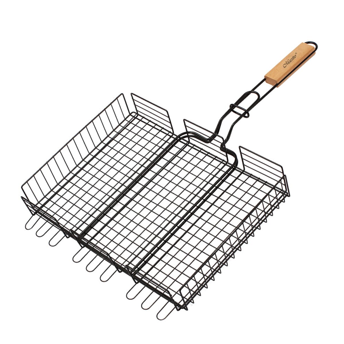 RUSZT DO GRILLA GRILLOWANIA RYB MIĘSA WARZYW STALOWA KRATKA BBQ 40x30 CM