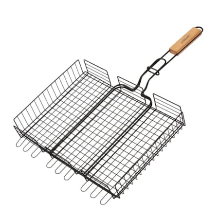 RUSZT DO GRILLA GRILLOWANIA RYB MIĘSA WARZYW STALOWA KRATKA BBQ 40x30 CM