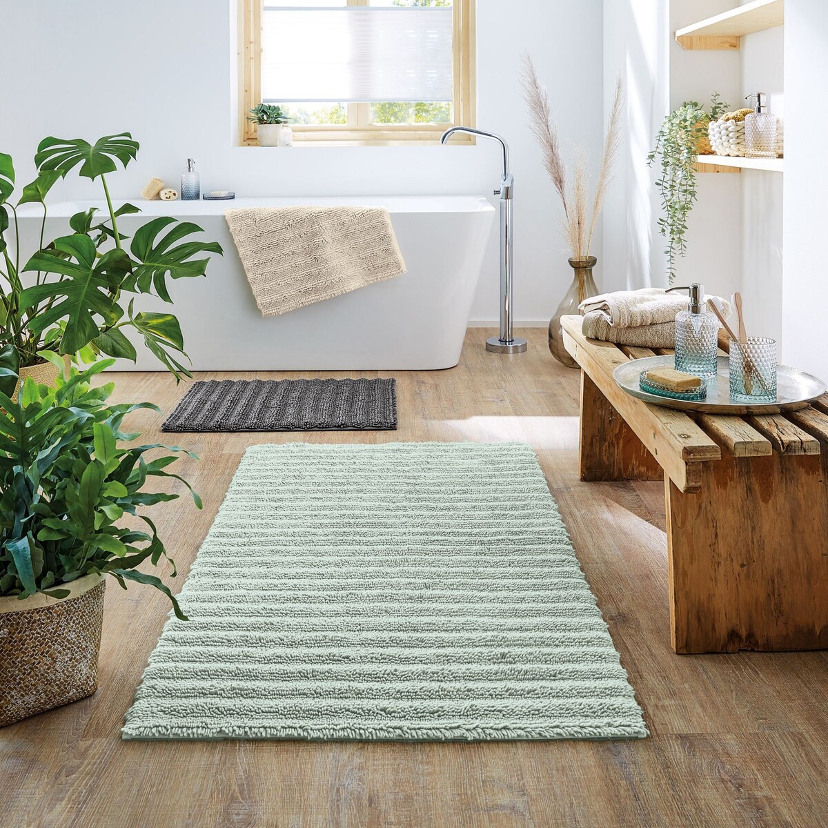 Kleine Wolke Yara Ekologiczny Dywanik łazienkowy naturalny beż 60 x100 cm ECO CARE