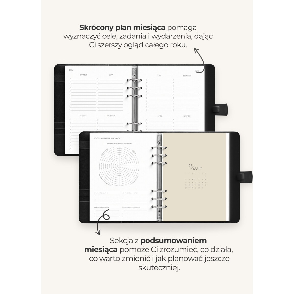 Wkład do organizera – PLANNER DATOWANY TYGODNIOWY 2026!