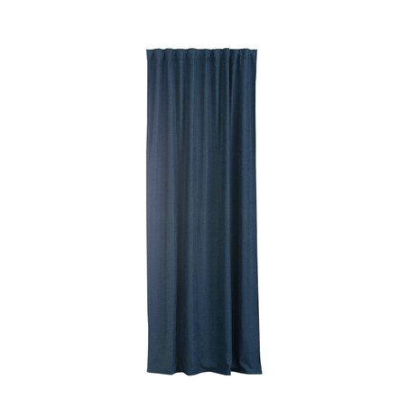 Zasłona BASIC na taśmie marszczącej 140x260 cm niebieski szenil 1 szt. 140x260