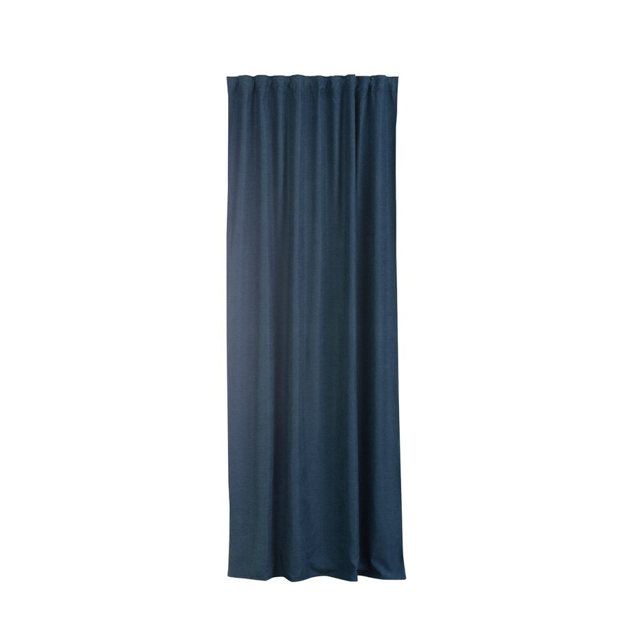 Zasłona BASIC na taśmie marszczącej 140x260 cm niebieski szenil 1 szt. 140x260