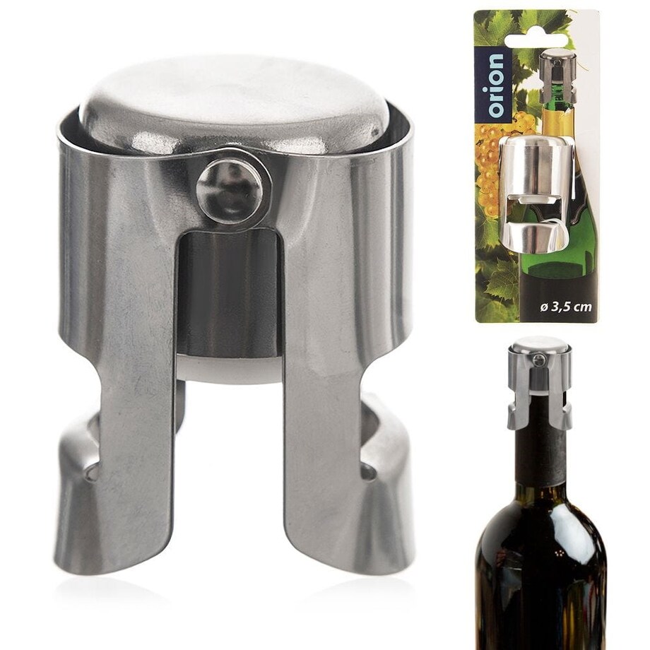 Korek Zatyczka do Wina musującego i Szampana Stalowa Wielorazowa Zatyczka