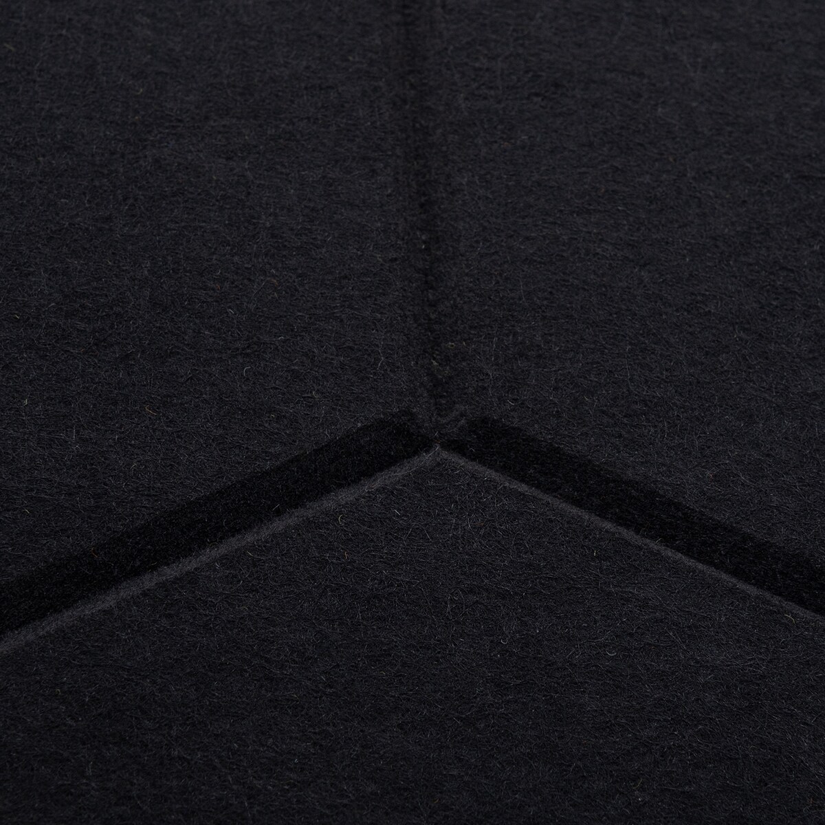 Zestaw 2 szt panel filcowy Felly 40x46 cm płytka heksagon czarny