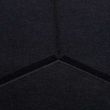 Zestaw 2 szt panel filcowy Felly 40x46 cm płytka heksagon czarny