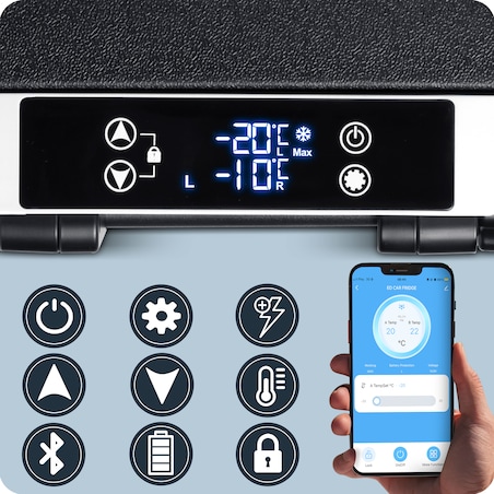 Lodówka turystyczna kompresorowa samochodowa zamrażarka Berdsen 12V 100-240V 40l