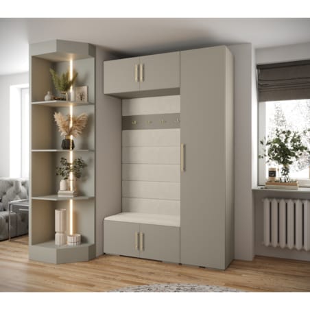 Garderoba do przedpokoju INOVA 3 Z19 kaszmir+złoty+manila02