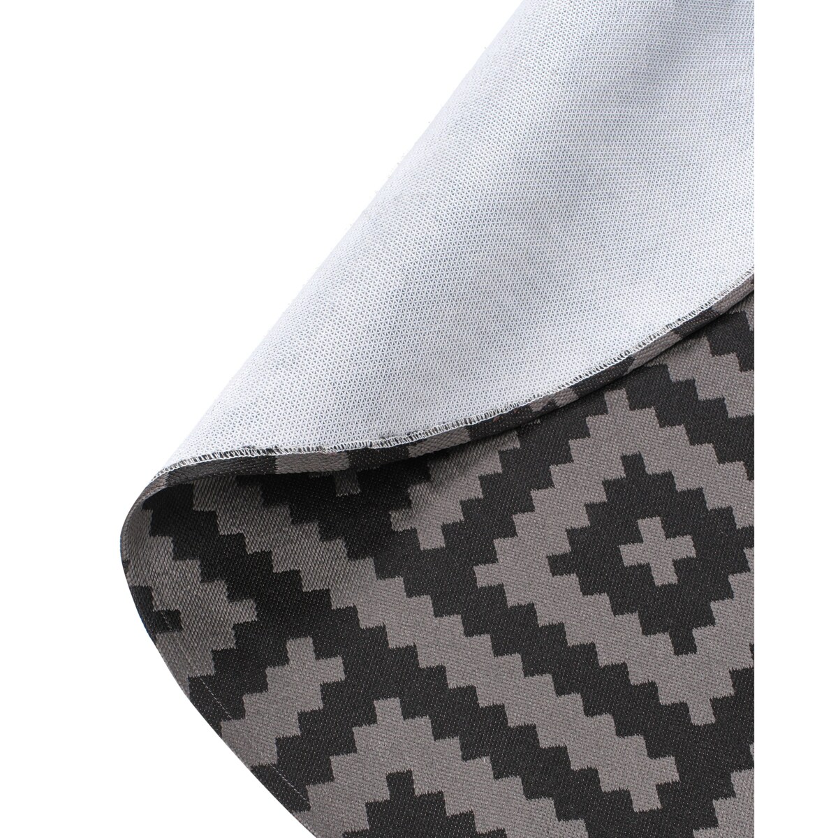 Dywan zewnętrzny AJMER Czarny ø 120 cm