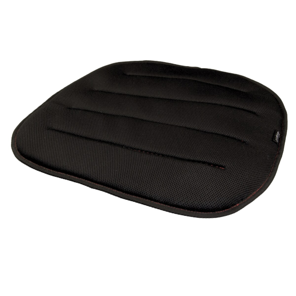 Odciążająca poduszka na fotel samochodowy AirDrive Classic czarna z czerwoną nitką