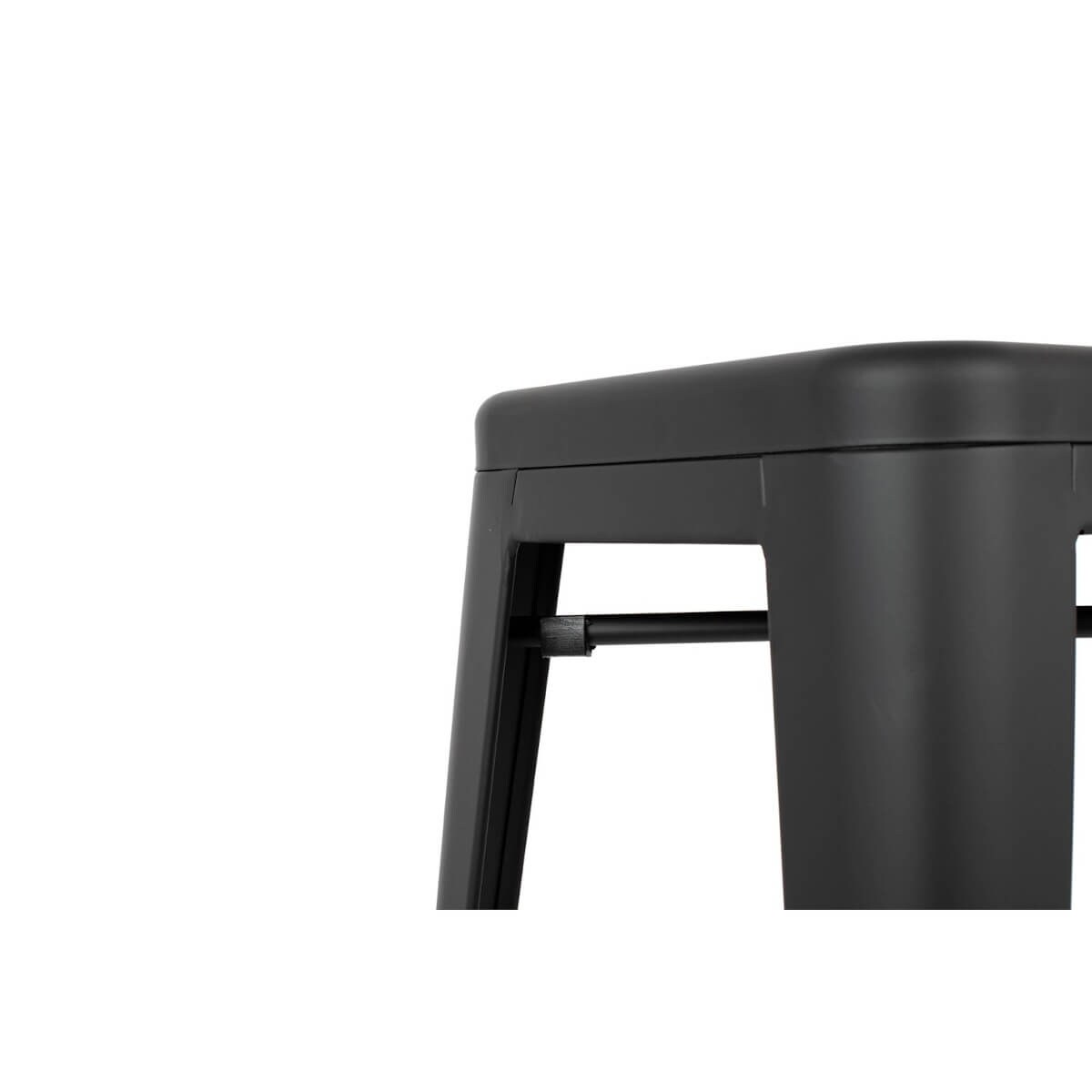 Metalowe krzesełko barowe Tower KH010100960 King Home hoker czarny