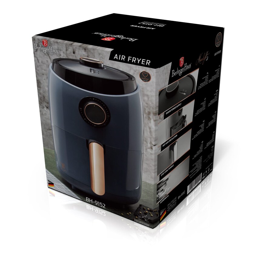 Frytownica beztłuszczowa mini 1.6L 1000W BERLINGER HAUS Moonlight