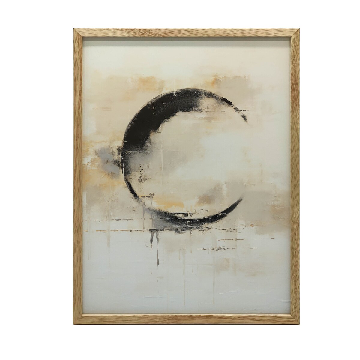 Symfonia Okręgu, 50x70 cm, rama drewniana jasny dąb, papier matowy 230 gsm