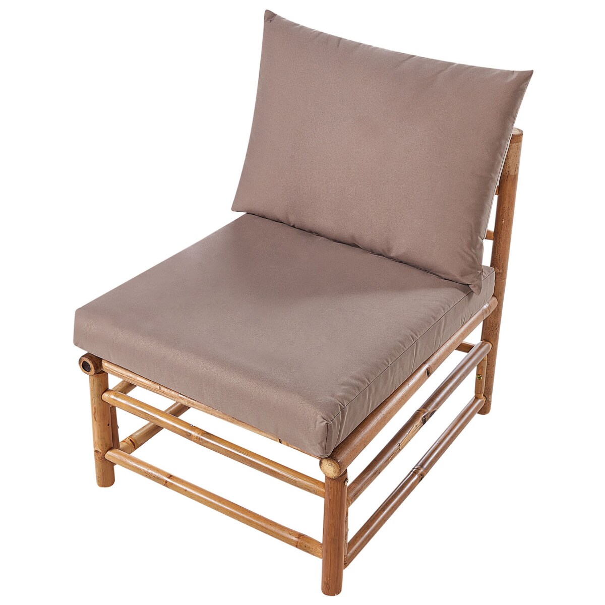 Moduł ogrodowy 1-osobowy bambusowy beżowoszary CERRETO