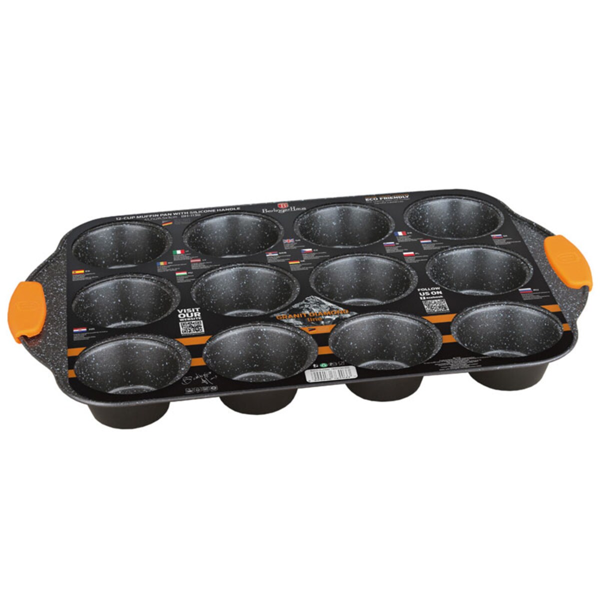 Forma do pieczenia muffinów babeczek x12 BERLINGER HAUS Granit Diamond