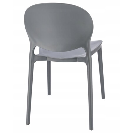 4 x Krzesło ogrodowe JUSTIN wygodne szare