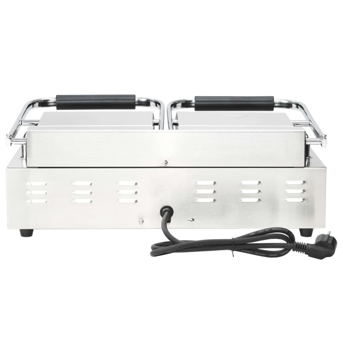 vidaXL Podwójny opiekacz do panini, żebrowany, 3600 W, 57x30,5x20 cm