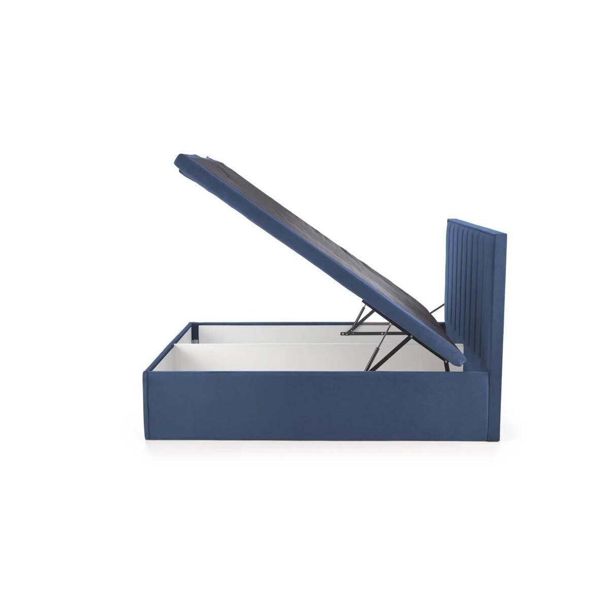 Łóżko kontynentalne ASENTO 160x200 granatowe