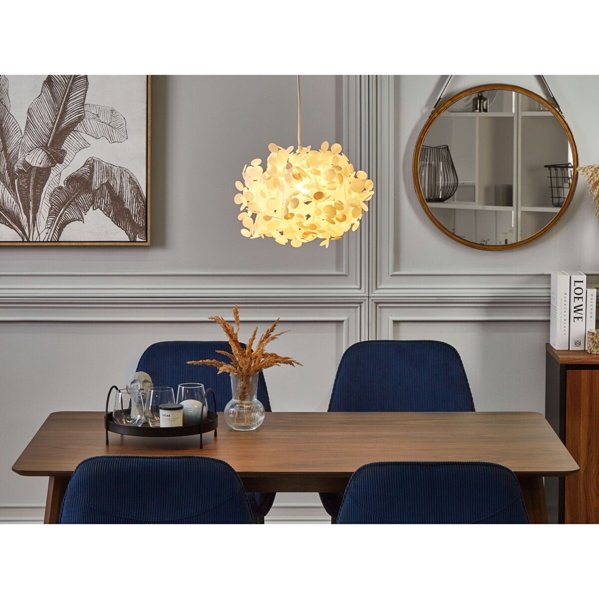 Lampa wisząca biała LAMONE