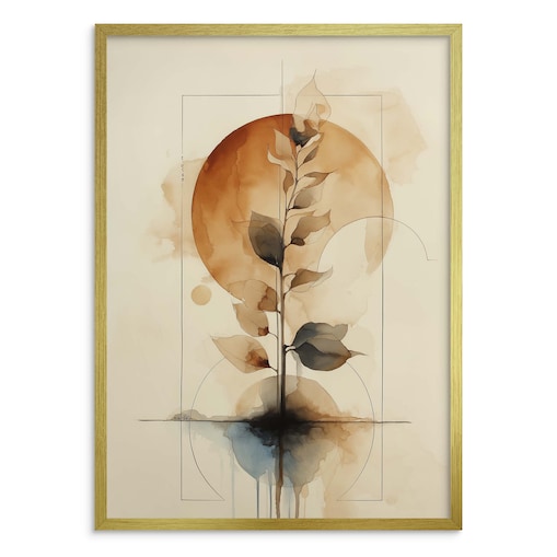 Plakaty na ścianę Beżowe Obrazy w ramie do sypialni salonu 50x70