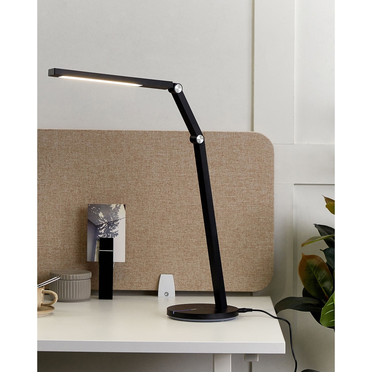 Lampa biurkowa LED DORADO Ze ściemniaczem Metal Czarny