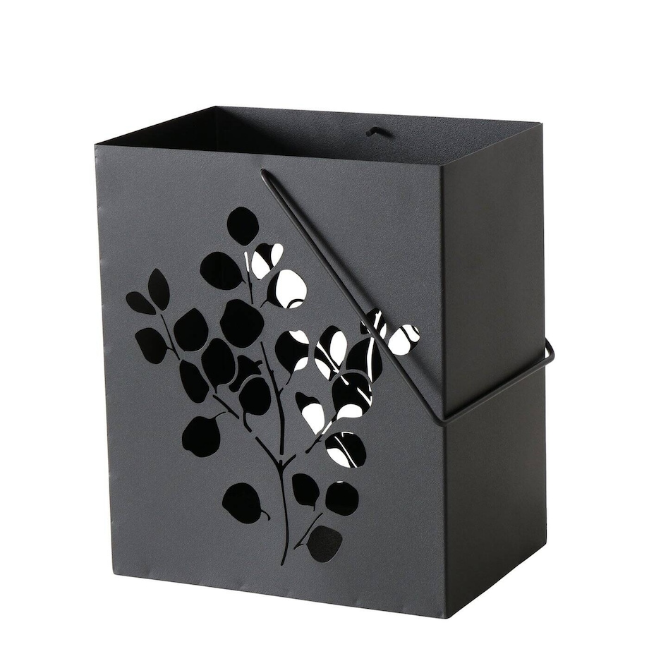 Lampion metalowy CALYPSO, czarny, 2 sztuki