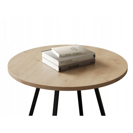 Stolik Kawowy Okrągły Do Salonu Sypialni ARTISAN Industrial Loft VERSO 50cm