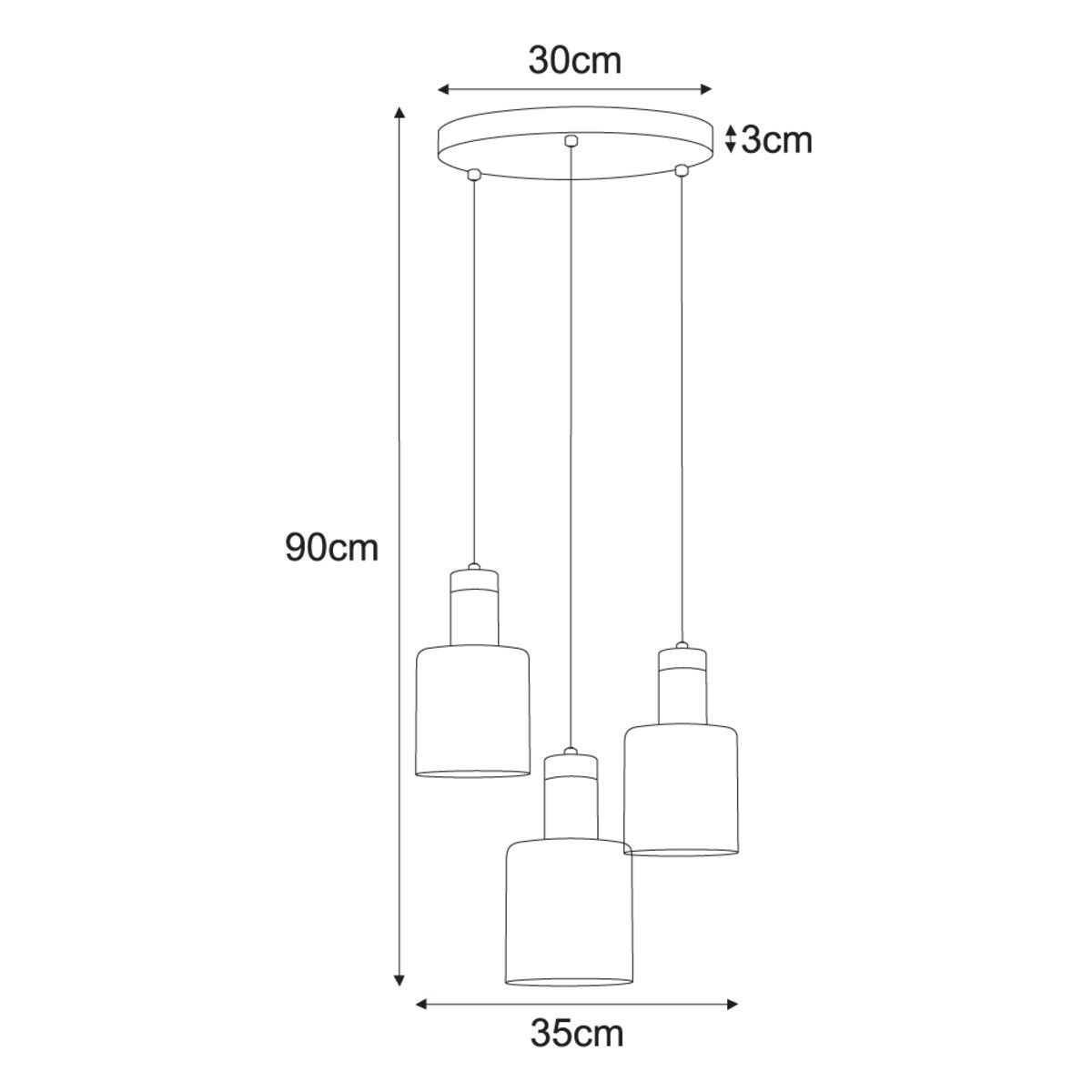 Lampa wisząca K-5257 z serii ALTO