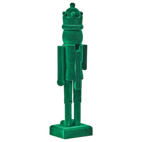 Zestaw 2 figurek dekoracyjnych FLATEY Dziadek do orzechów 40 cm Zielony