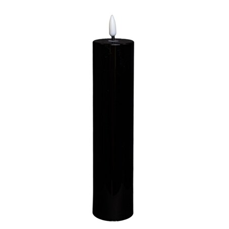 Świeca LED z tworzywa sztucznego Timer 24x5x5 cm MOMBATTI-3 czarna