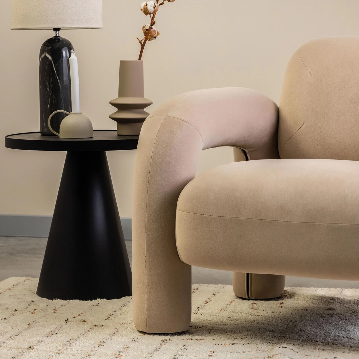 Fotel wypoczynkowy 75x87x81,5 cm TUBITA