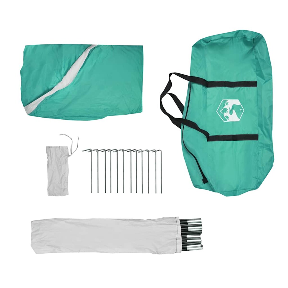 vidaXL Namiot imprezowy, zielony, wodoszczelny