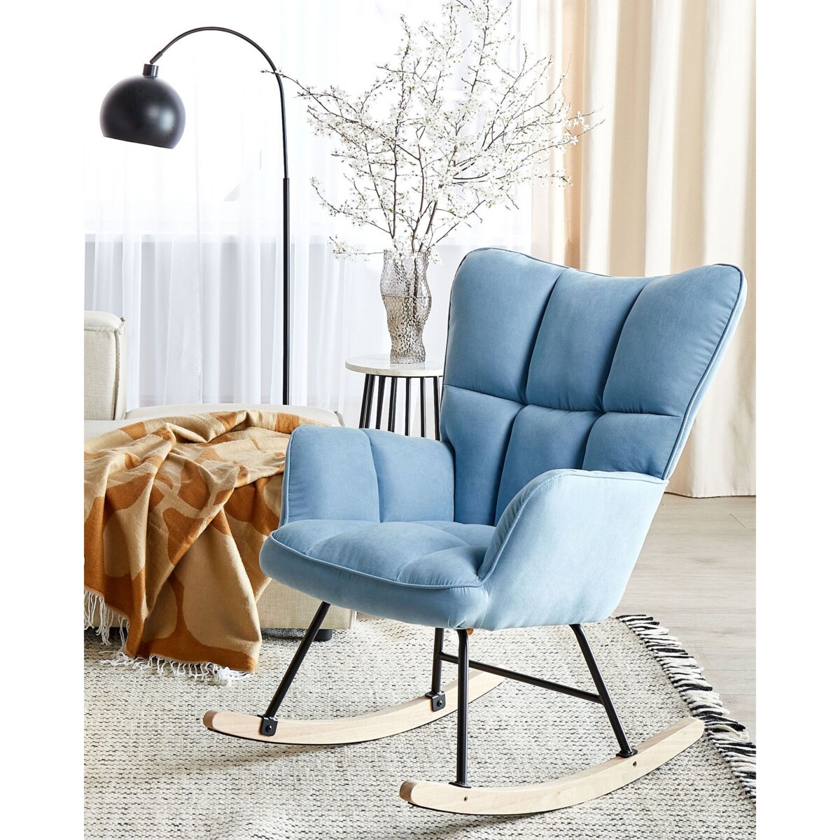 Fotel bujany niebieski OULU