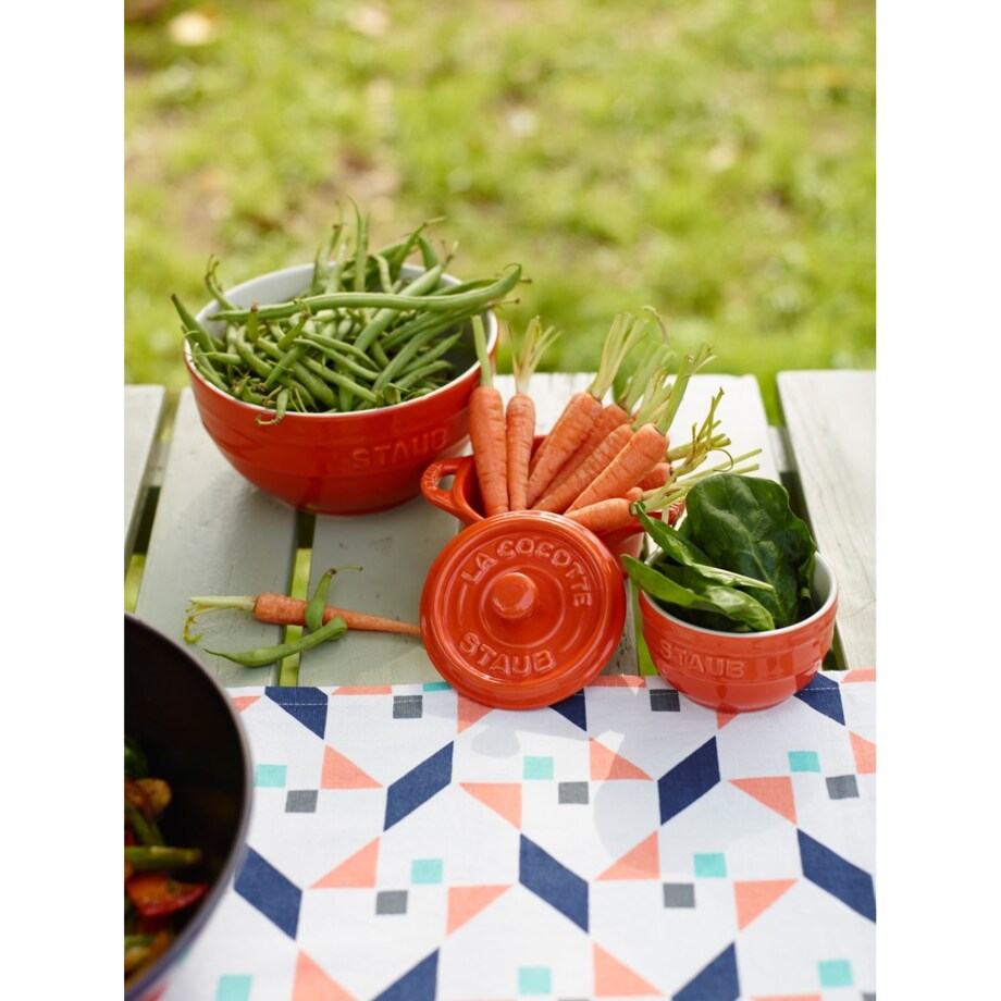 Staub Mini Cocotte Okrągły - 200 ml, Pomarańczowy