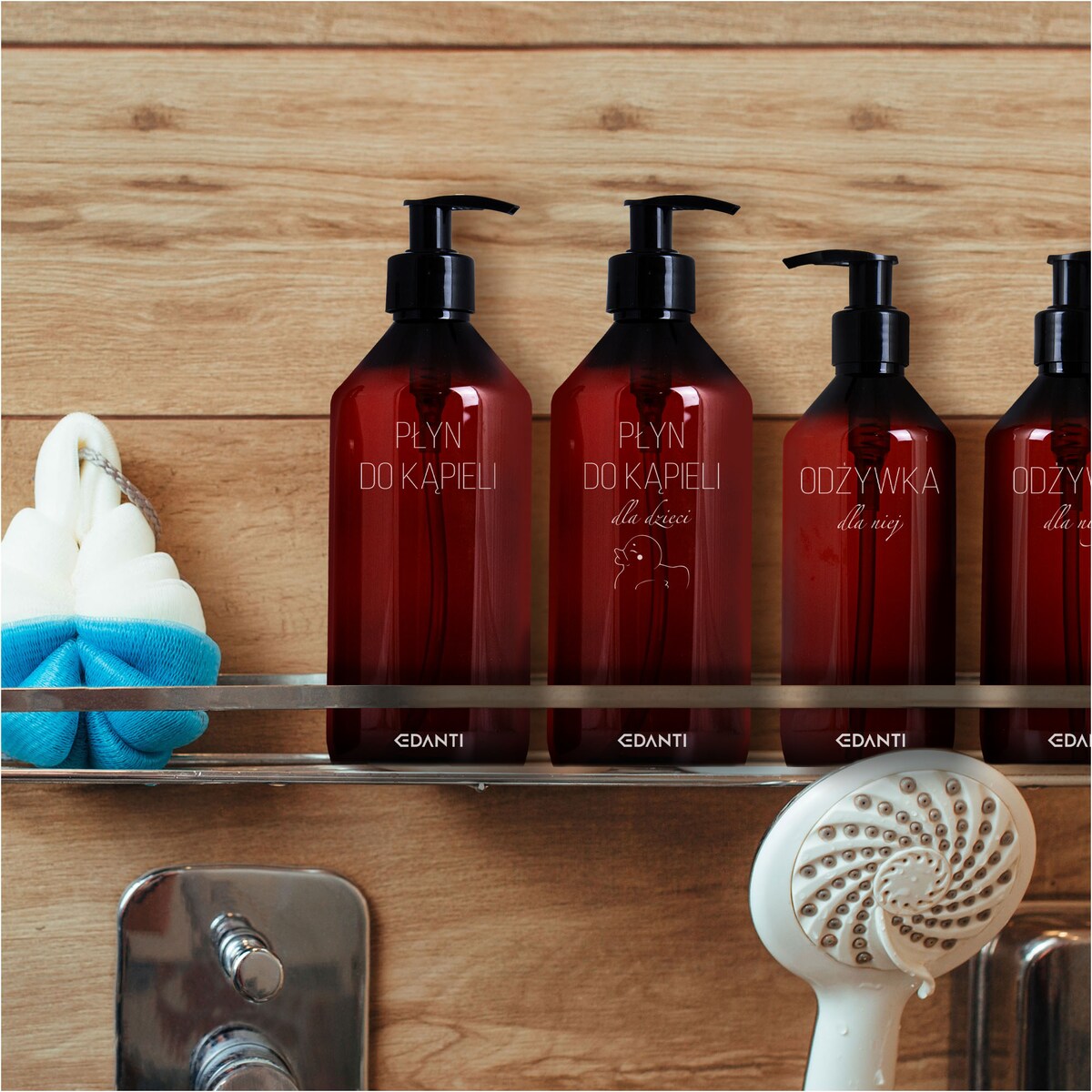 Butelka Z Pompką Dozownikiem Płyn Do Kąpieli 500 Ml Wielokrotnego Użytku Wielorazowa