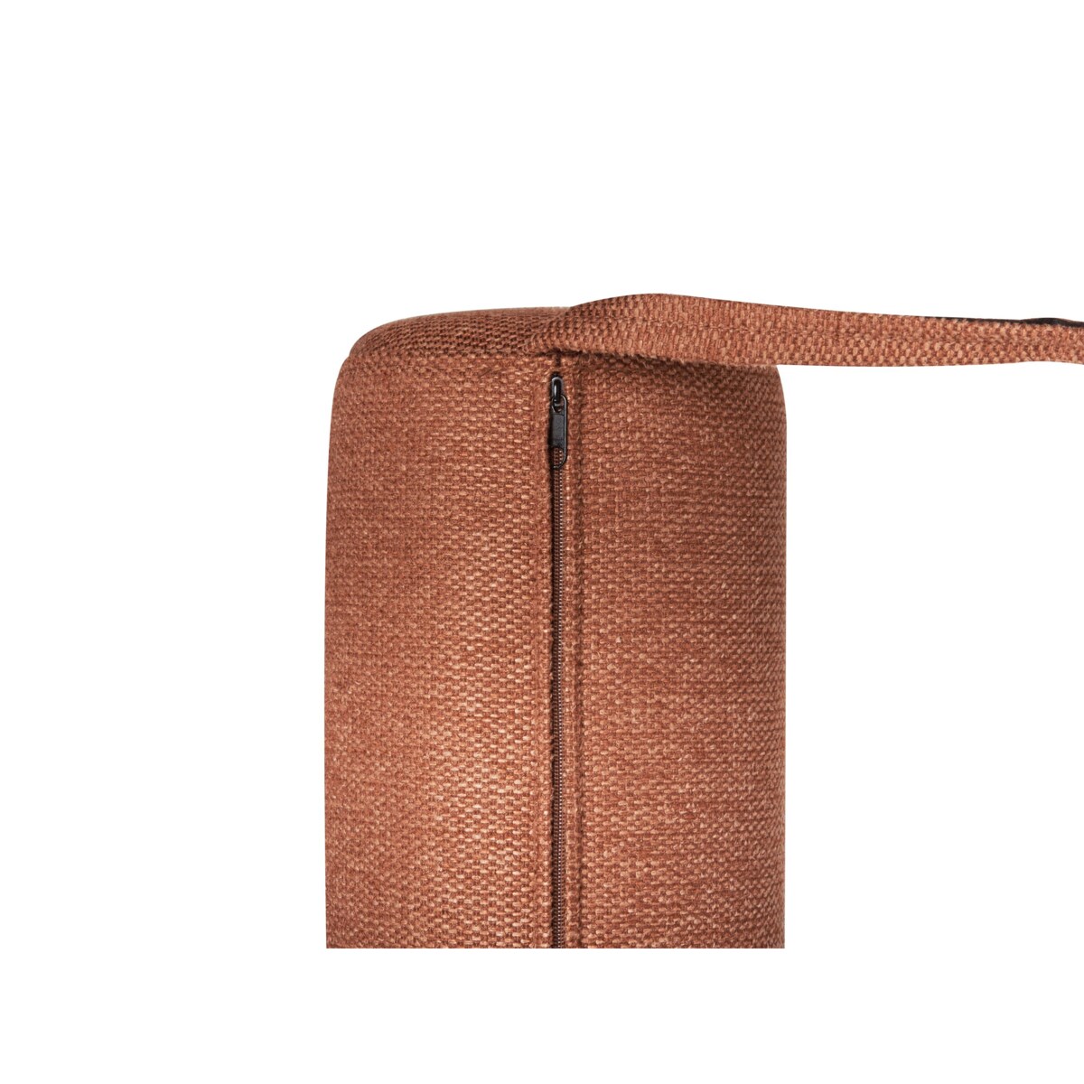 Szezlong len syntetyczny beżowo-złoto brązowy MALMOS