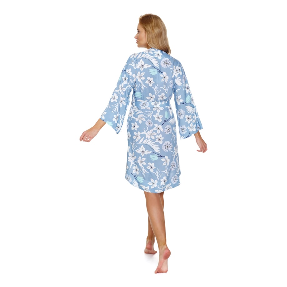Doctor Nap Niebieski szlafrok damski - M