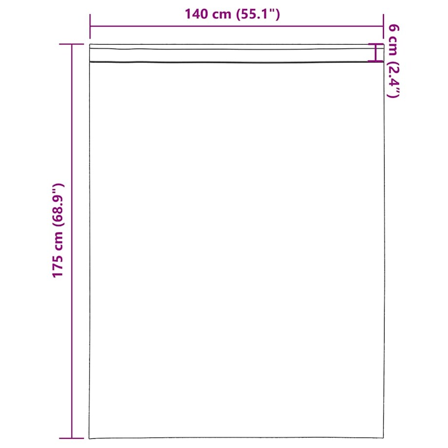 vidaXL Zasłony woalowe z kieszeniami na drążek 2 szt. białe
