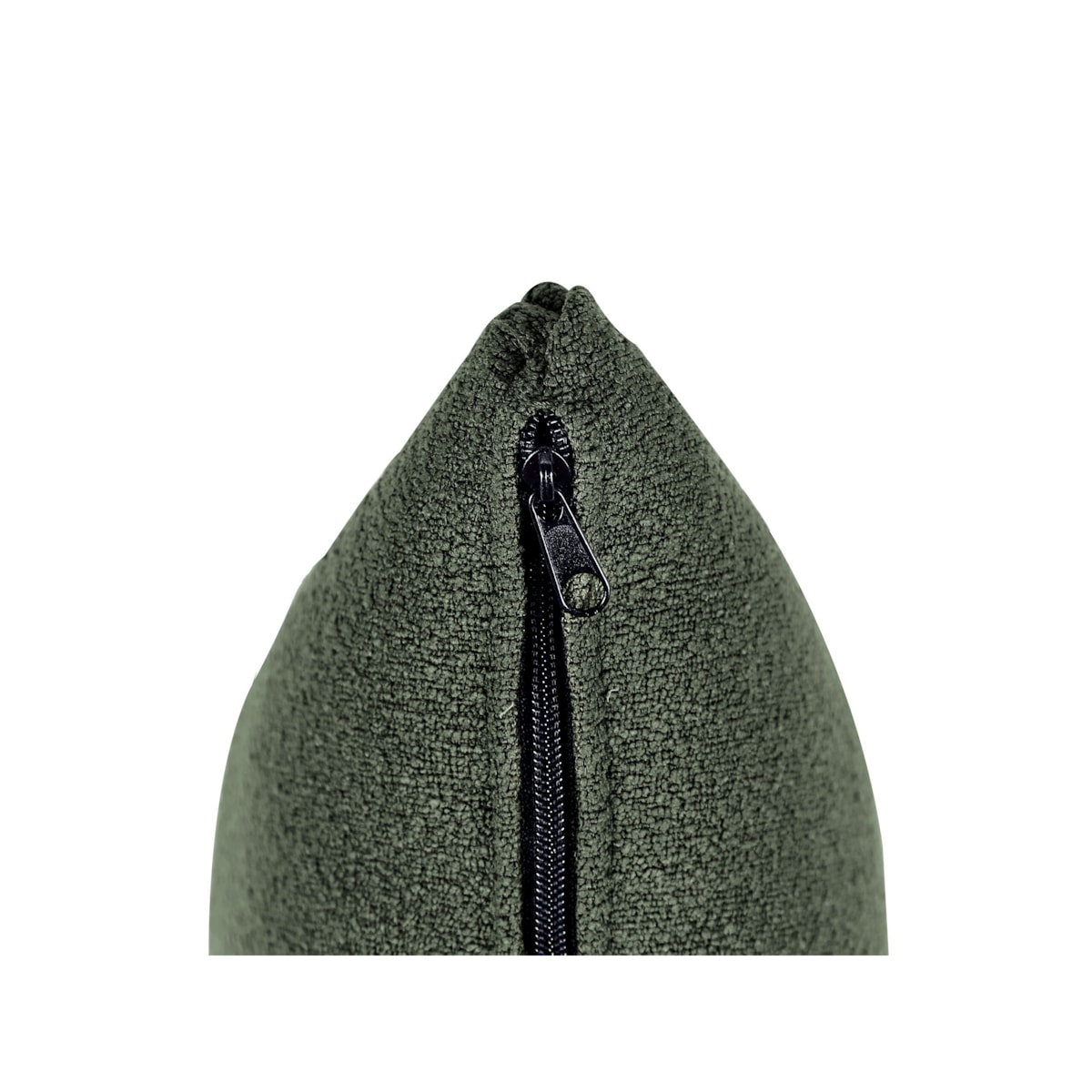 Szezlong boucle prawostronny zielony CHEVANNES