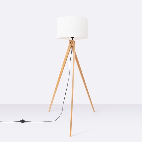 Lampa podłogowa NATT biała