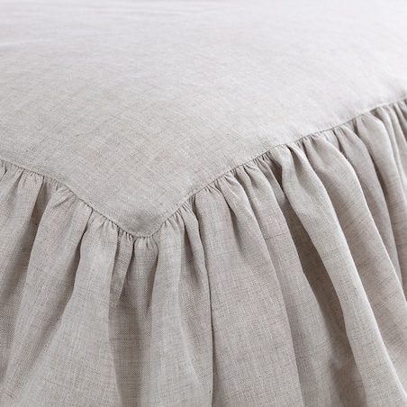 Narzuta na łóżko 160x200 frilly warm gray 160x210