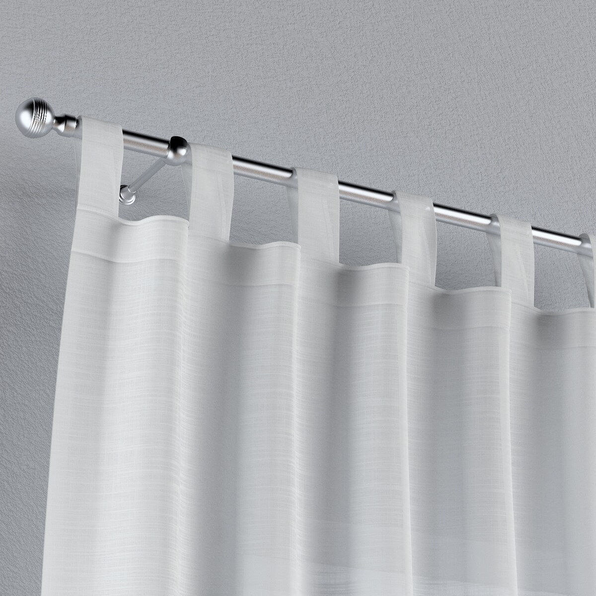 Zasłona na szelkach 1 szt. 130x245 prześwitujący ecru