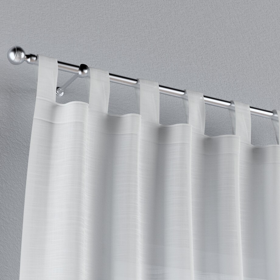 Zasłona na szelkach 1 szt. 130x245 prześwitujący ecru