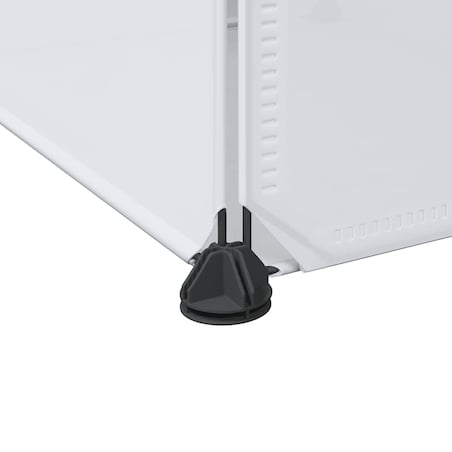 vidaXL Szafa modułowa z 9 przegrodami, 109x36,5x143 cm, biała