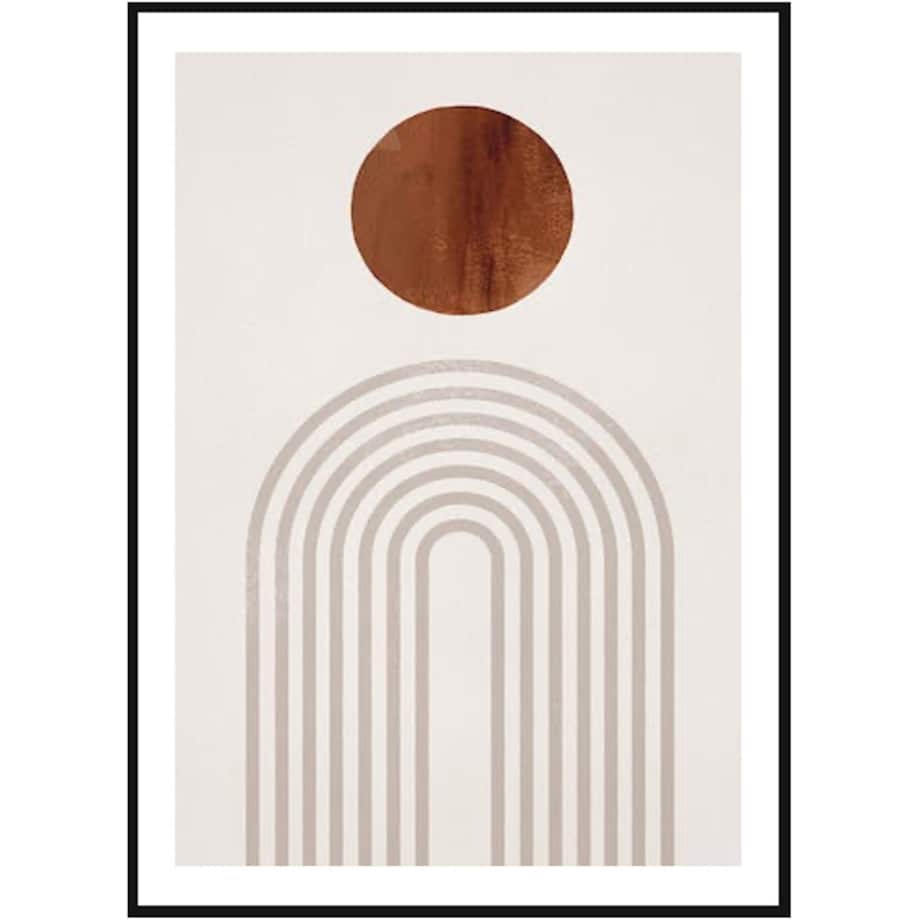 Poster Story, Plakat, Obraz - Brązowy Łuk No3, wymiary 30 x 42 cm