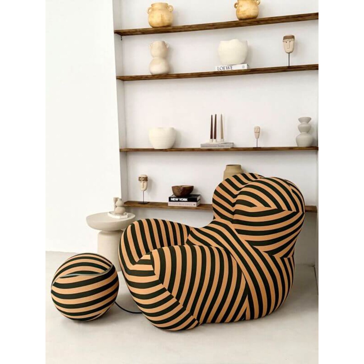 Fotel Valerian Beż/Czarny