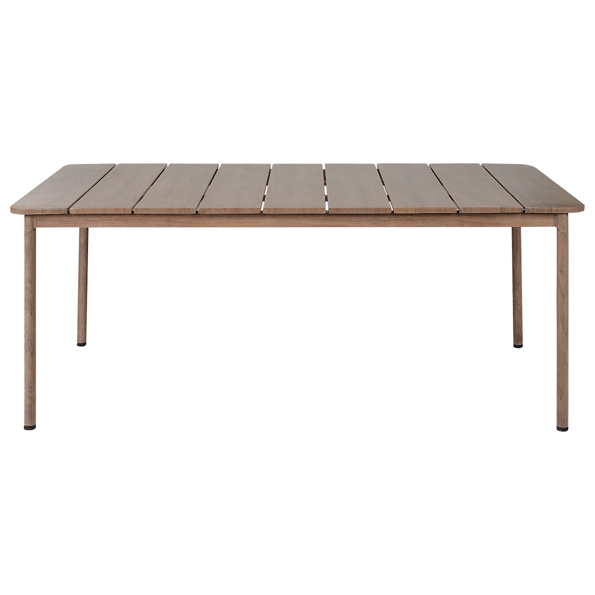 Stół ogrodowy FLAVIA 185 cm 96 cm Metal Brązowy